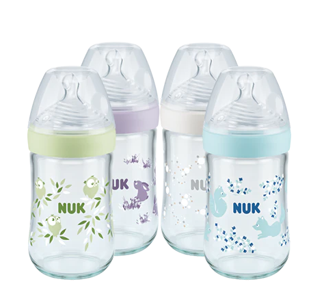 Nuk biberon sticla Nature Sense cu senzor de temperatura M/ 6-18 luni 240 ml Imagine principală a produsului