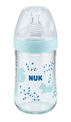 Nuk biberon sticla Nature Sense cu senzor de temperatura M/ 6-18 luni 240 ml