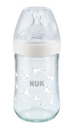 Nuk biberon sticla Nature Sense cu senzor de temperatura M/ 6-18 luni 240 ml