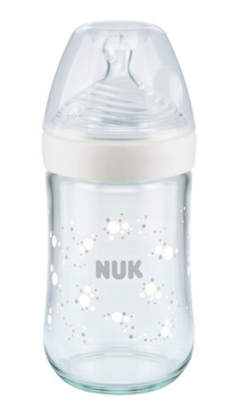 Nuk biberon sticla Nature Sense cu senzor de temperatura M/ 6-18 luni 240 ml