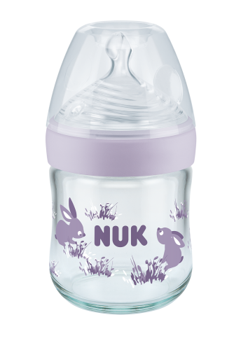 Nuk biberon sticla Nature Sense cu senzor de temperatura S/ 0-6 luni 120 ml