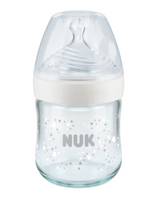Nuk biberon sticla Nature Sense cu senzor de temperatura S/ 0-6 luni 120 ml