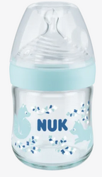 Nuk biberon sticla Nature Sense cu senzor de temperatura S/ 0-6 luni 120 ml