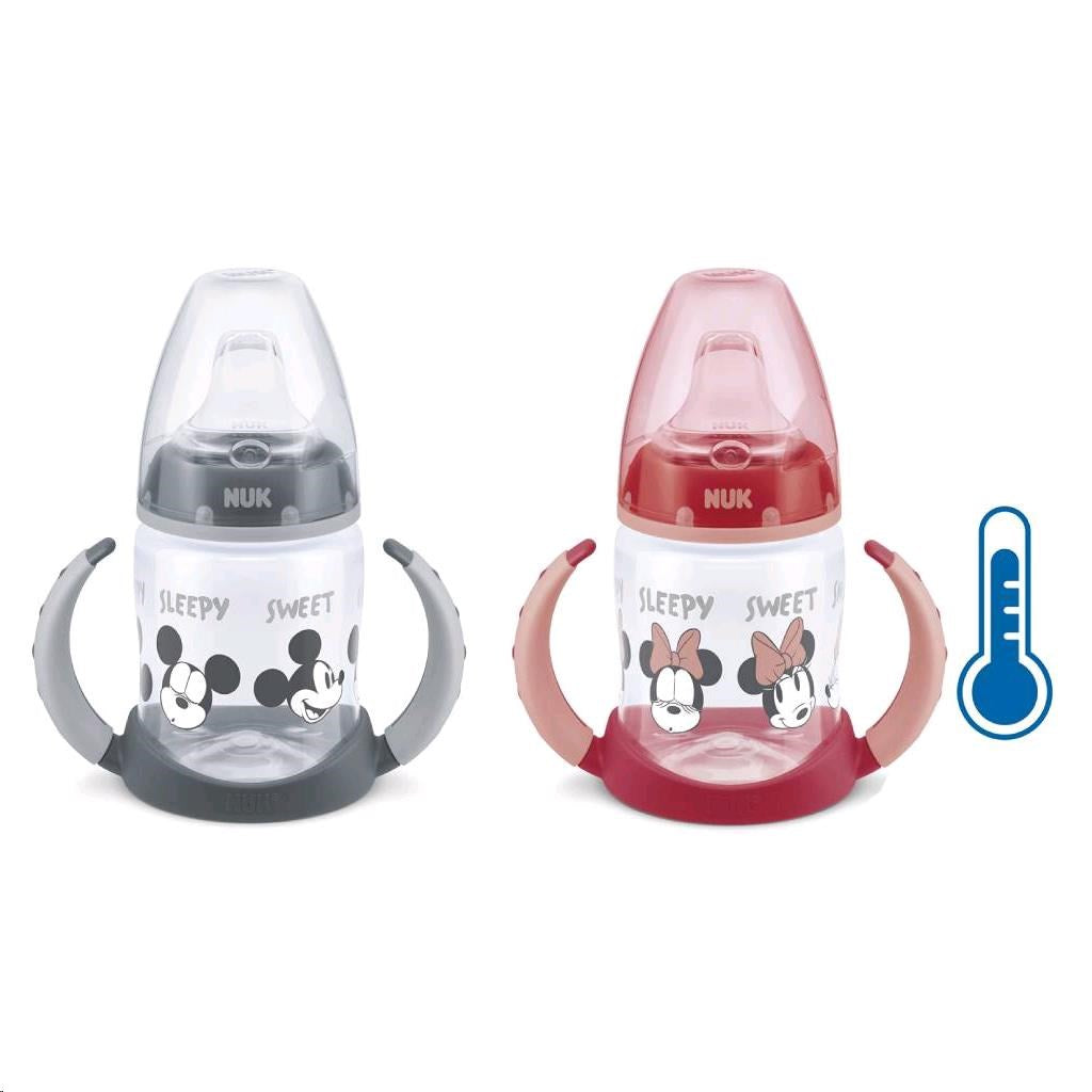 Nuk biberon tranzitie cu cioc Learner Bottle cu senzor 150 ml, 6-18 luni, Mickey-Minnie