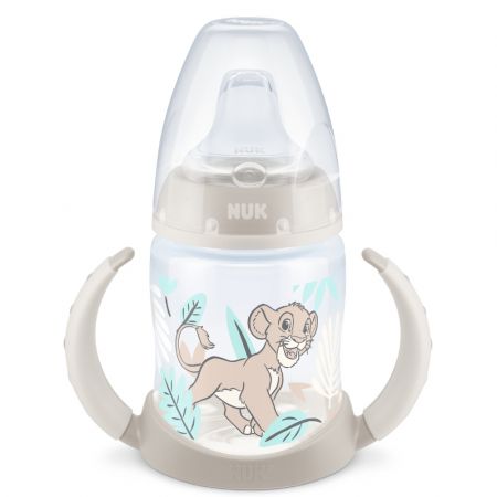 Nuk biberon tranzitie cu senzor temperatura Learner Bottle 150 ml, 6-18 luni, Lion King Imagine principală a produsului