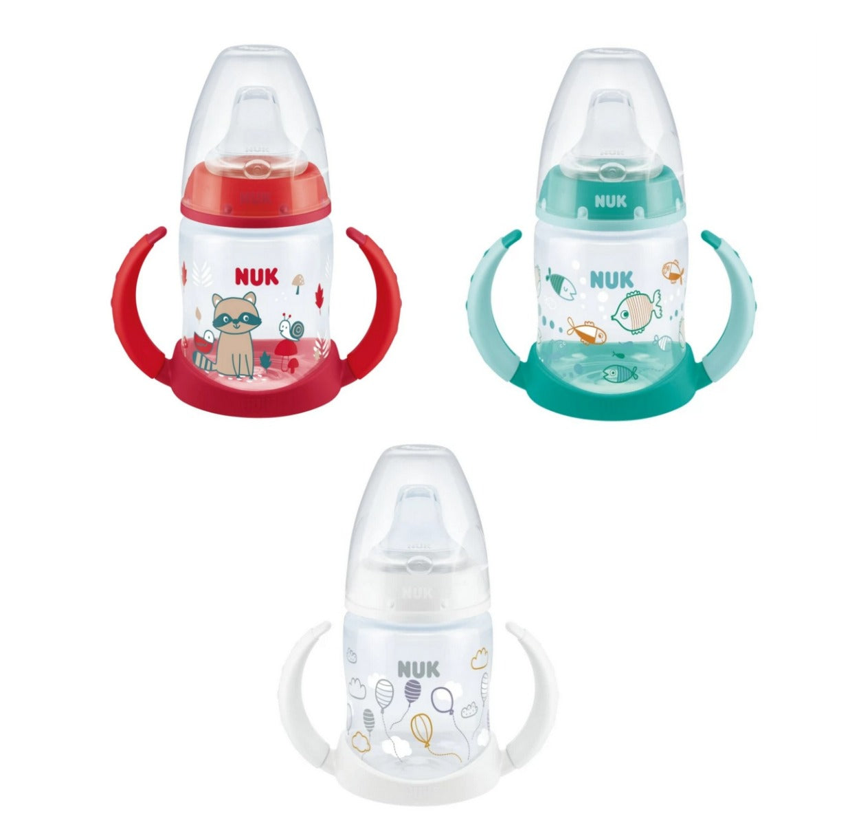 Nuk biberon tranzitie cu senzor temperatura Learner Bottle 150 ml, 6-18 luni Imagine principală a produsului