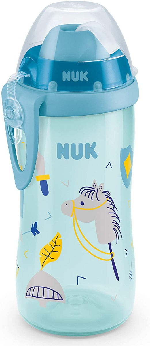 Nuk cana Flexi Cup 300 ml cu pai moale din silicon 12m+ 
