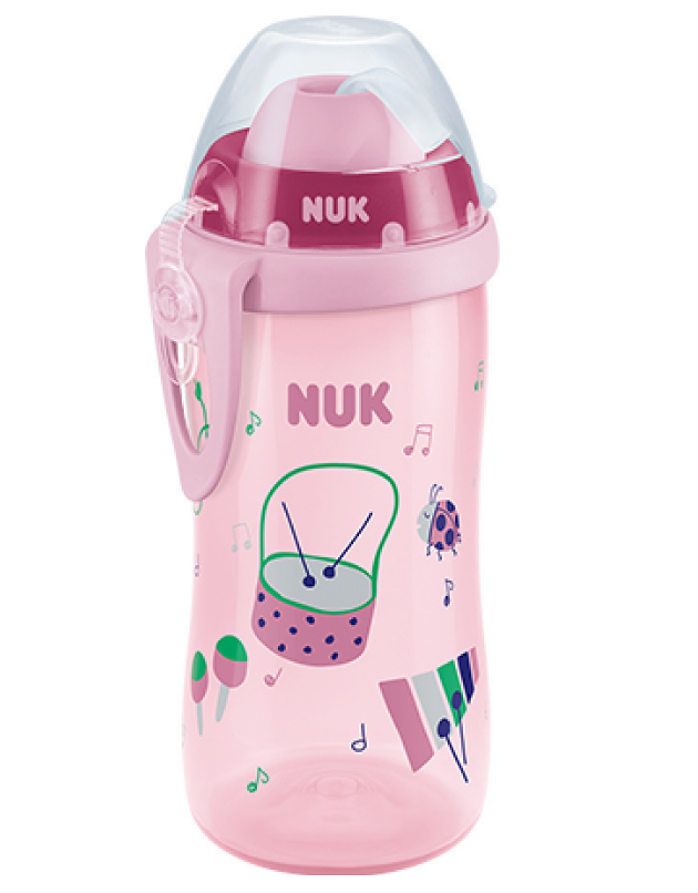 Nuk cana Flexi Cup 300 ml cu pai moale din silicon 12m+ 