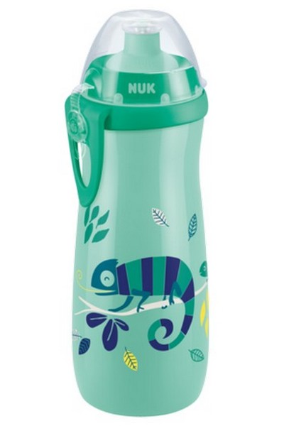 Nuk canita First Choice Sports Cup 450 ml cu cioc Push-Pull 24m+ Kameleon Imagine principală a produsului