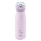 Nuk canita inox 2in1 Mini-Me Flip de 500 ml 12m+ Violet cu floare