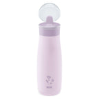 Nuk canita inox 2in1 Mini-Me Flip de 500 ml 12m+ Violet cu floare
