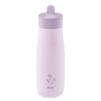 Nuk canita inox 2in1 Mini-Me Flip de 500 ml 12m+ Violet cu floare