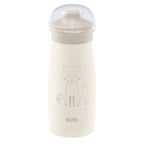 Nuk canita inox Mini-Me Sip cup cu cioc tare 300 ml 9m+ Crem cu vulpe