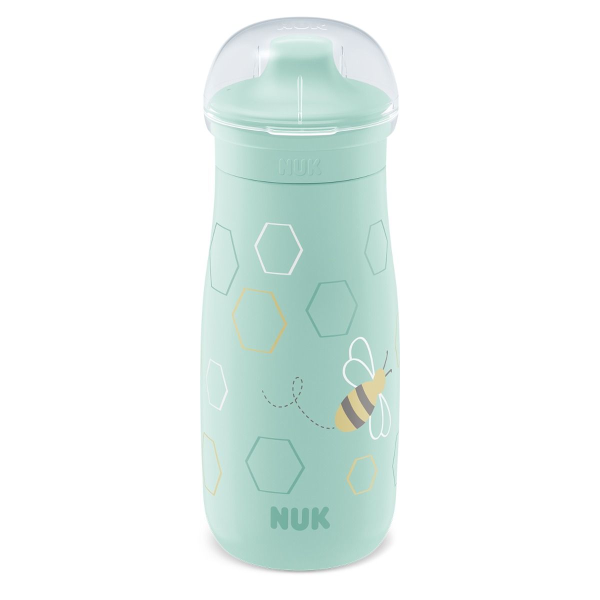 Nuk canita Mini-Me Sip cup cu cioc tare 300 ml 9m+ Menta cu albina
