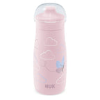 Nuk canita Mini-Me Sip cup cu cioc tare 300 ml 9m+ Roz cu Fluturas