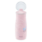 Nuk canita Mini-Me Sip cup cu cioc tare 300 ml 9m+ Roz cu Fluturas