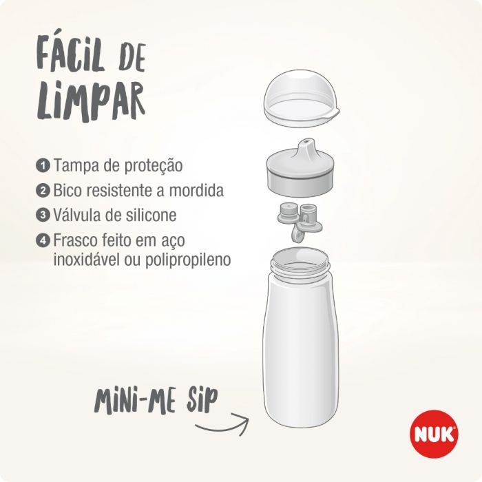 Nuk canita Mini-Me Sip cup cu cioc tare 300 ml 9m+