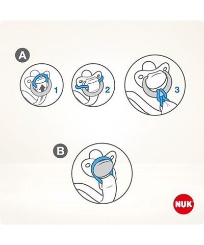 Nuk lant pentru suzeta tip cordon 0m+