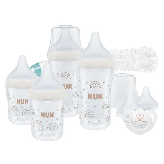 Nuk set incepator Perfect Match de 8 piese 0m+ Curcubeu