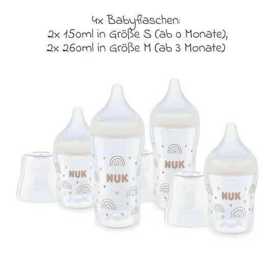 Nuk set incepator Perfect Match de 8 piese 0m+ Curcubeu