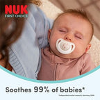 Nuk suzeta silicon First Choice 6-18 luni 2 buc Maimute-Canguri