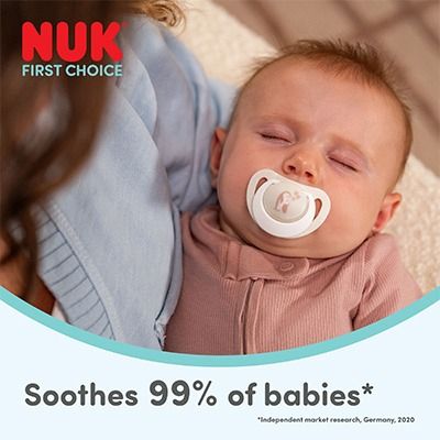 Nuk suzeta silicon First Choice 6-18 luni 2 buc Maimute-Canguri