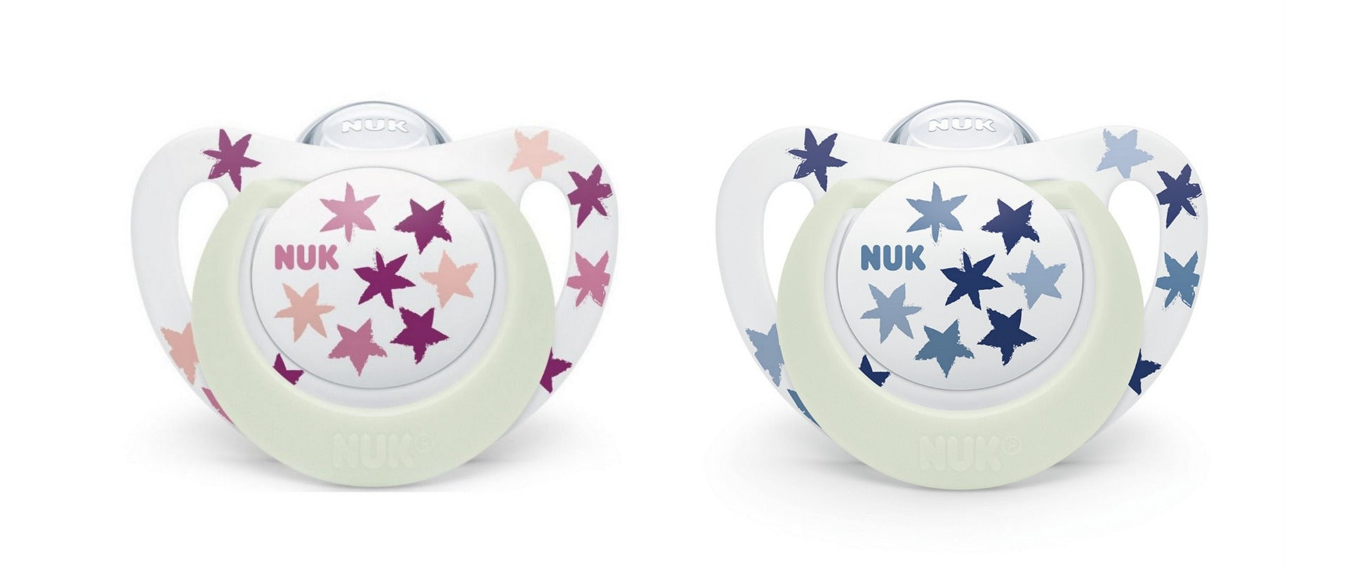 Nuk suzeta din silicon Star Night cu cutie 6-18 luni 1 buc Stele