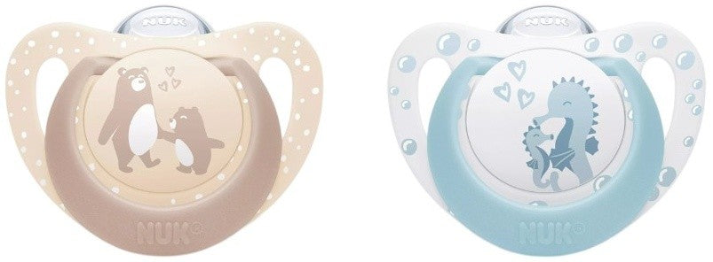 Nuk suzeta silicon First Choice 0-6 luni 2 buc Ursuleti-Calut de mare
