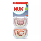 Nuk suzeta silicon First Choice Night 18-36 luni 2 buc Iepuras/Oita
