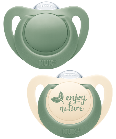 Nuk suzeta silicon For Nature 18-36 luni 2 buc Verde