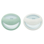 Nuk suzeta silicon MommyFeel 0-9 luni Menta-Alb spre gri