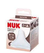 Nuk tetina silicon anti-colici Perfect Match U 6m+ 2 buc