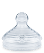 Nuk tetina silicon For Nature L cu 9 orificii  2 buc
