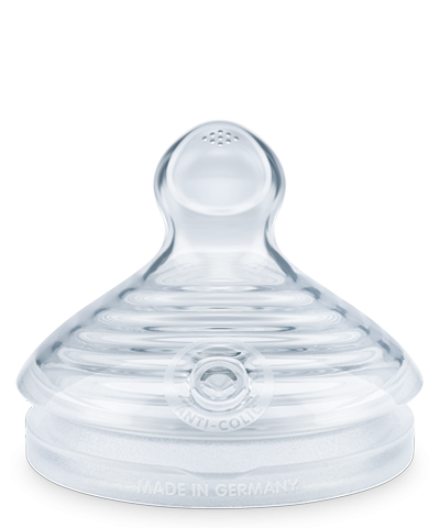 Nuk tetina silicon For Nature L cu 9 orificii  2 buc