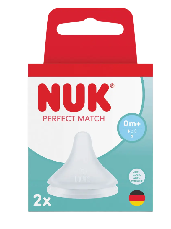 Nuk tetina silicon Perfect Match S 1/0m+ 2 buc