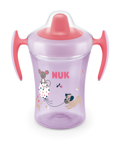 Nuk Trainer Cup cana de baut 230 ml 6m+ Catelus cu soricel Imagine principală a produsului