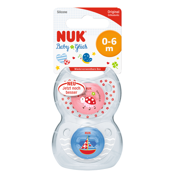 Nuk suzeta din silicon Trendline Baby Gluck marimea 1