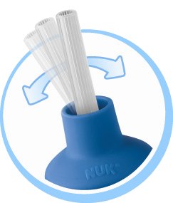 Nuk cana Flexi Cup 300 ml cu pai moale din silicon 12m+ 04