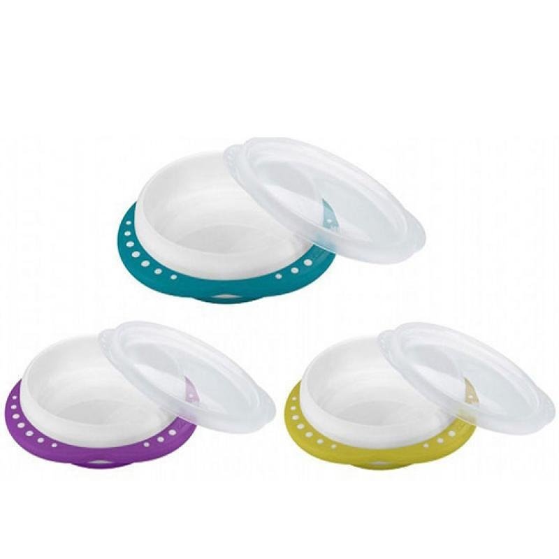 Nuk Easy Learning farfurie din plastic cu capac, 8m+ 10255049 01