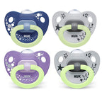 Nuk suzeta silicon de noapte fluorescenta Happy Nights 01