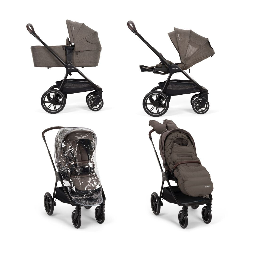 Nuna carucior 2in1 TRIV LX cu set de accesorii pentru toate anotimpurile 0m+ Chestnut Imagine principală a produsului