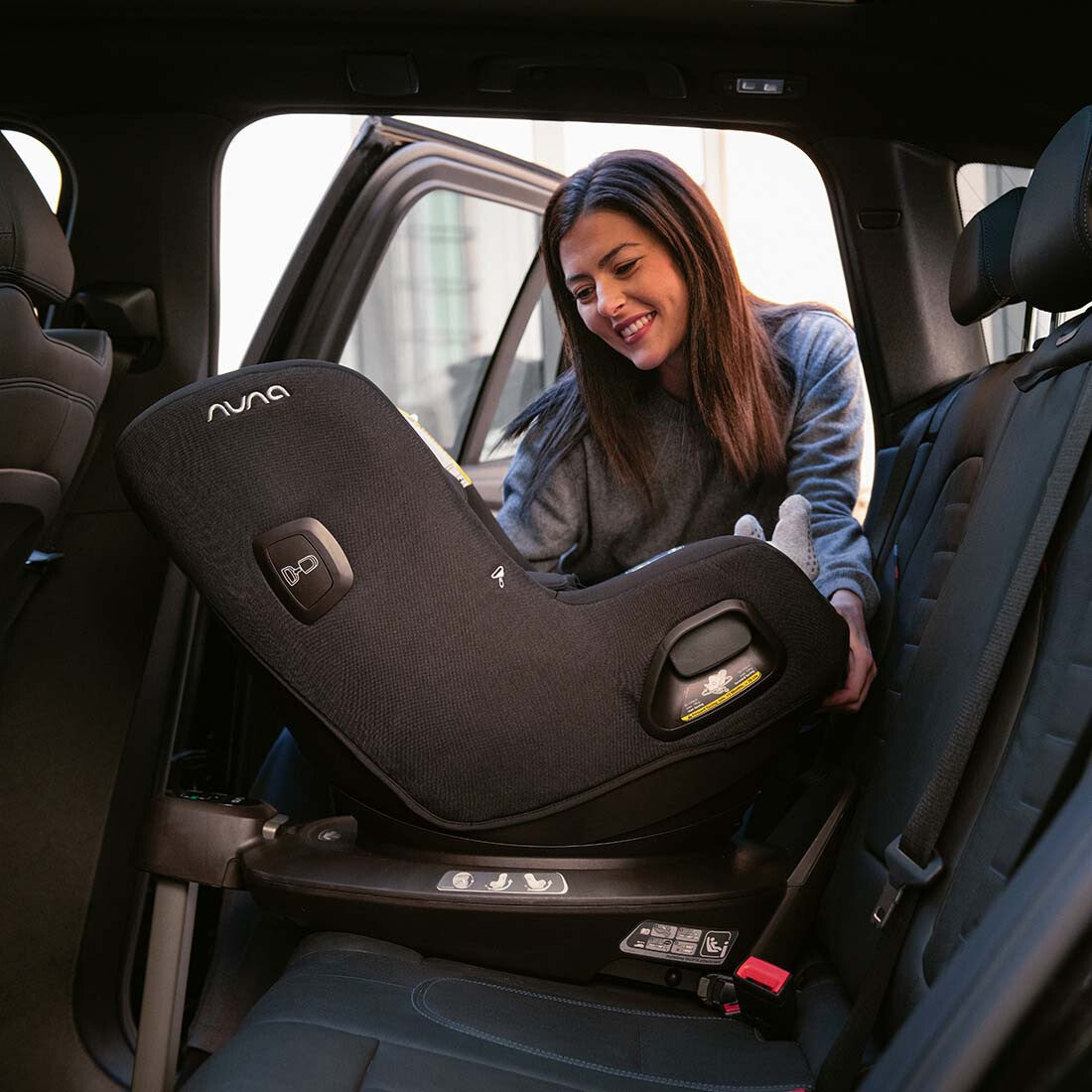 Nuna scaun auto cu isofix PRUU 40-150 cm R129 Granite