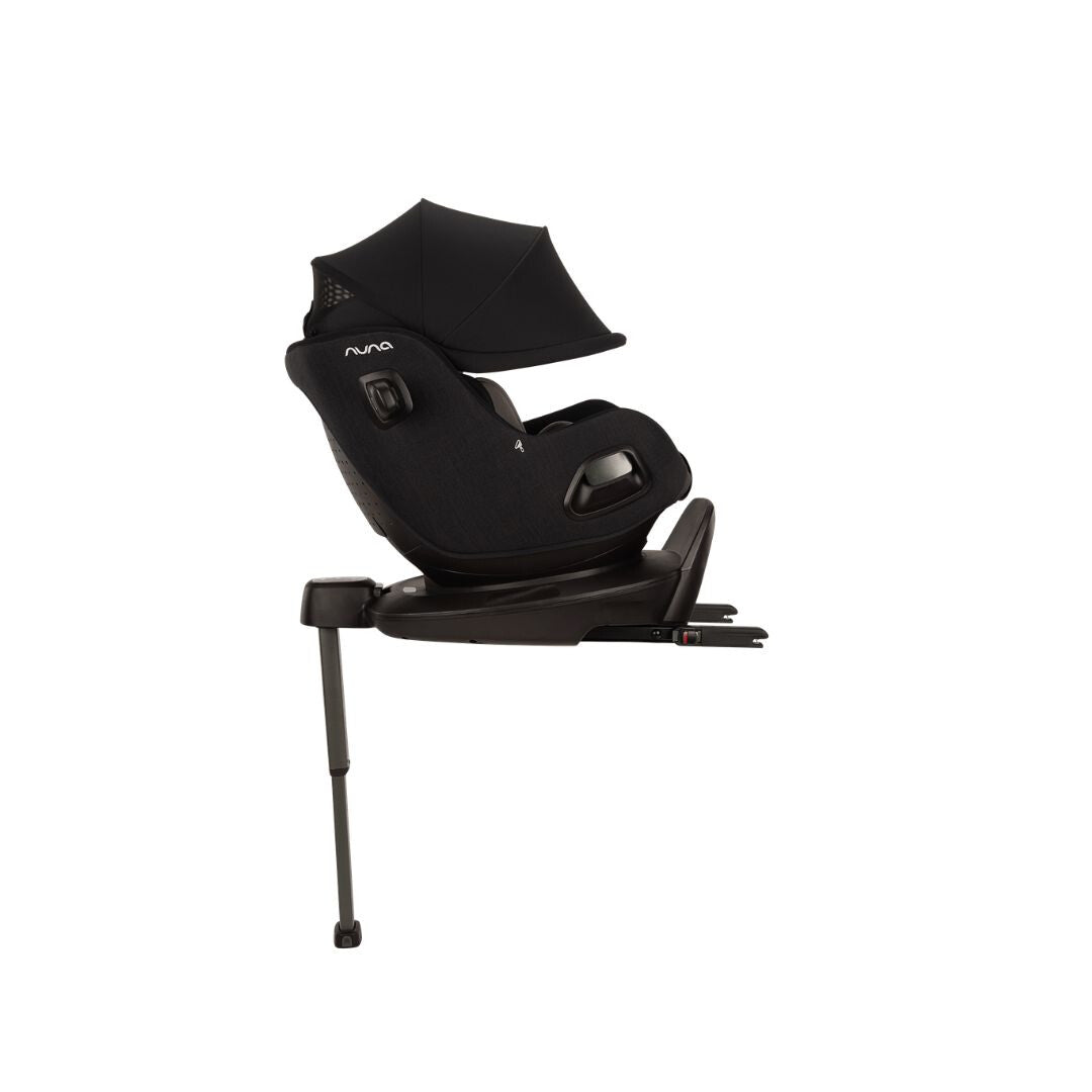 Nuna scaun auto cu isofix PRUU AIRE cu capotina integrata 40-105 cm R129 Caviar