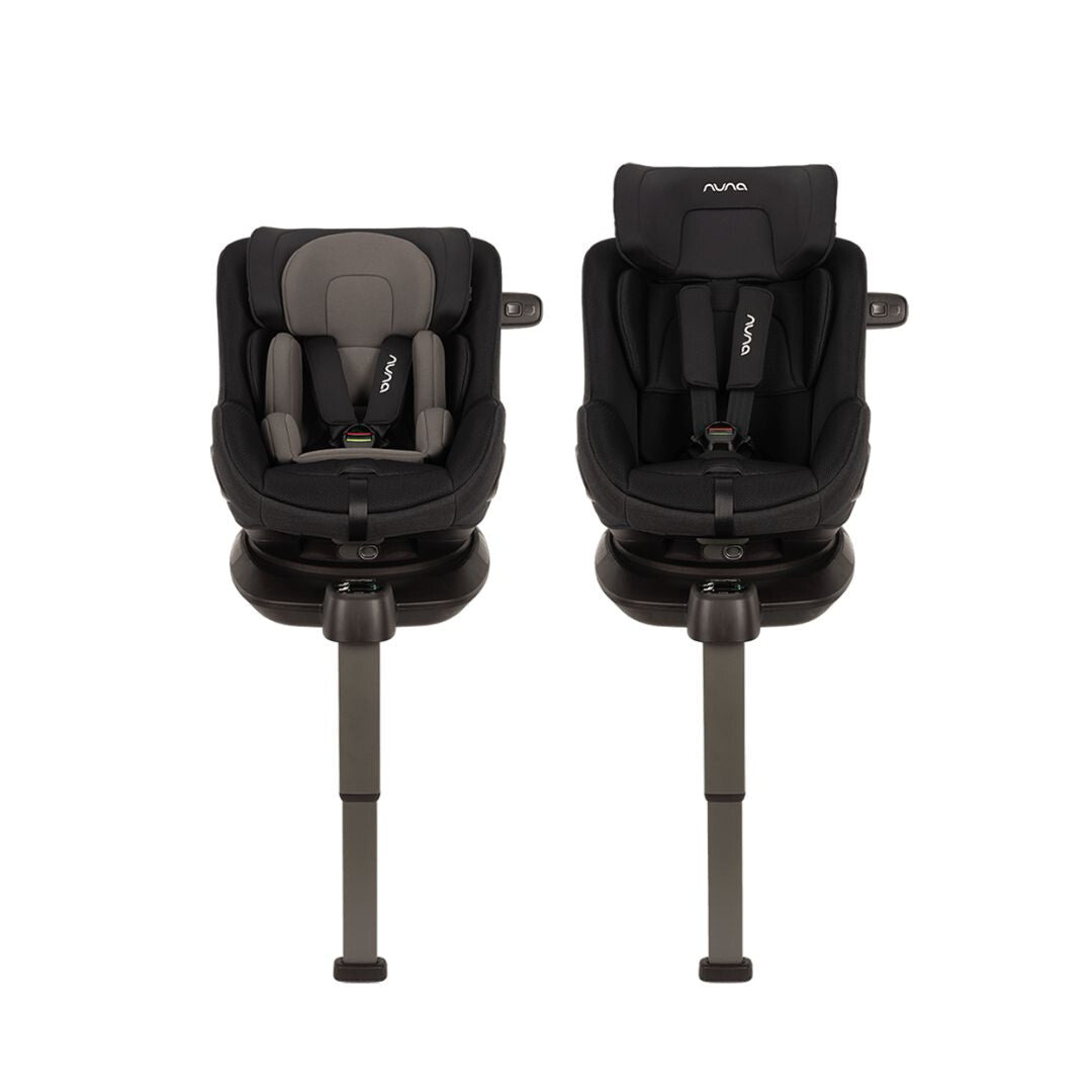 Nuna scaun auto cu isofix PRUU AIRE cu capotina integrata 40-105 cm R129 Caviar