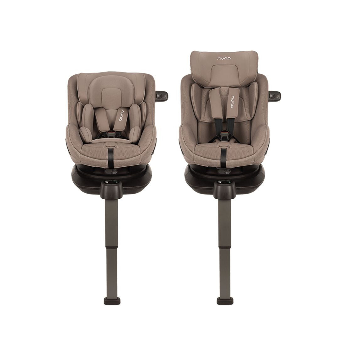 Nuna scaun auto cu isofix PRUU AIRE cu capotina integrata 40-105 cm R129 Cedar