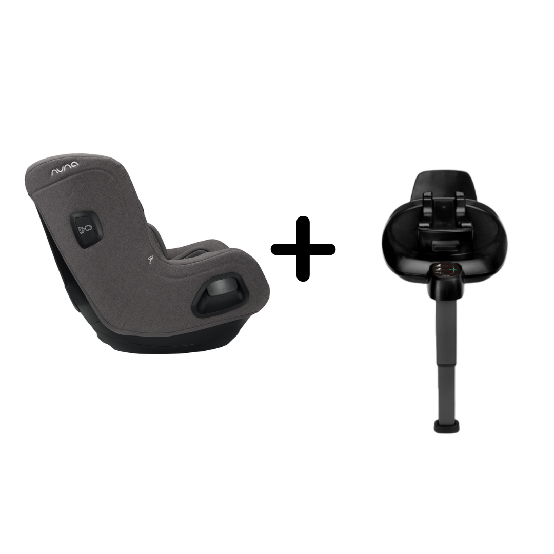 Nuna set scaun auto rotativ i-Size TODL next + Baza isofix BASE next i-Size, Granite Imagine secundară a produsului