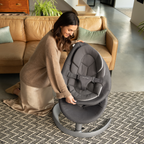 Nuna sezlong balansoar Leaf Grow fara bara de jucarii 0m+ Granite