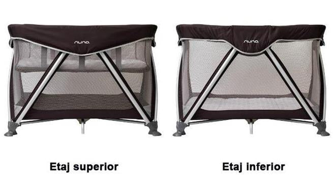 Nuna patut pliabil Sena 0m+ Black/Silver 04