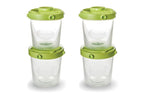 Nuvita set 4 recipiente de stocare lape sau mancare bebelusi 200 ml 1466 01