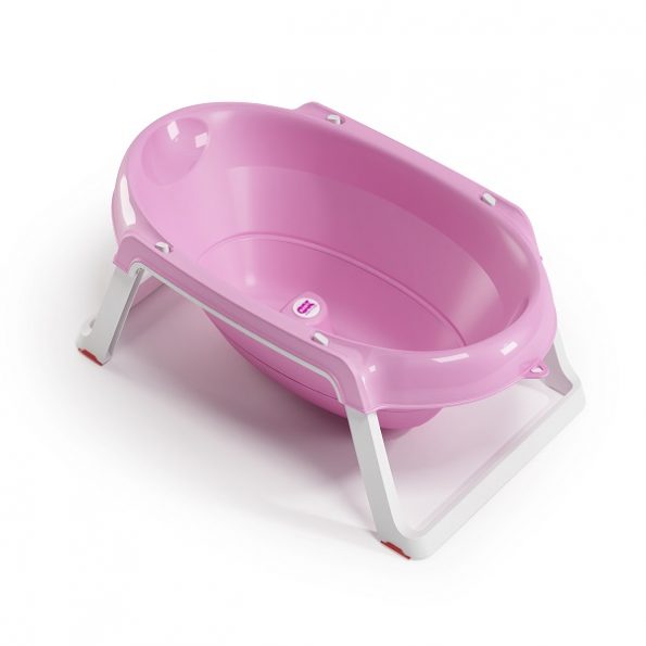 OK Baby Cadita de baie Onda Slim 0-12 luni, Roz Imagine principală a produsului